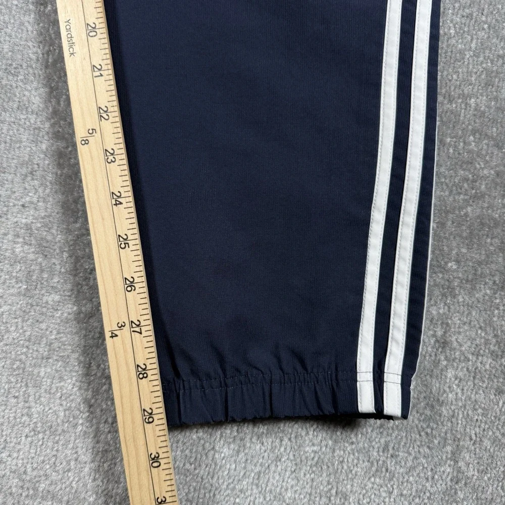Lot of 2 - Adidas Pants Men's XL Black Blue Essential 3 Striped Joggers
